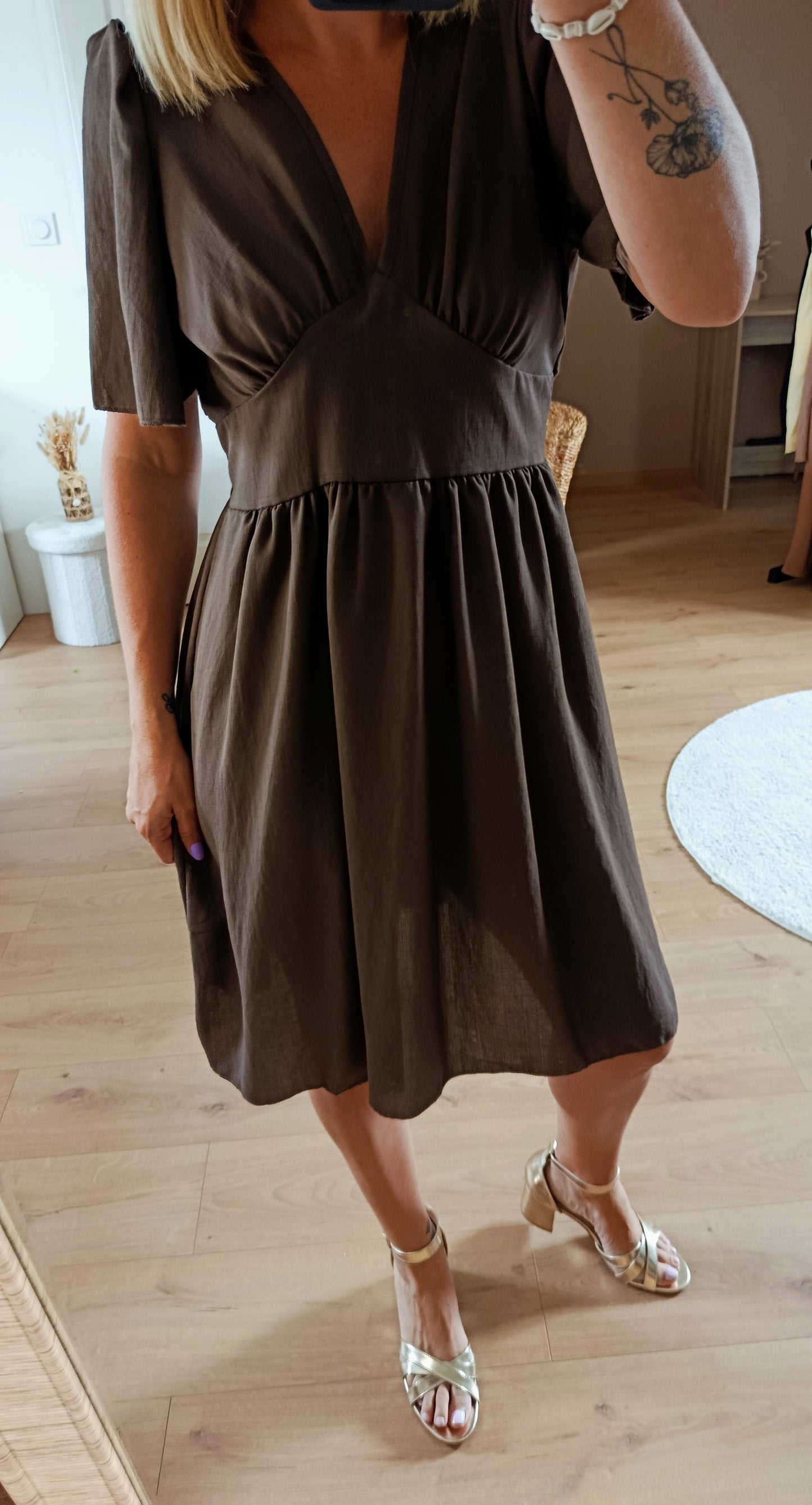 Robe Ada marron