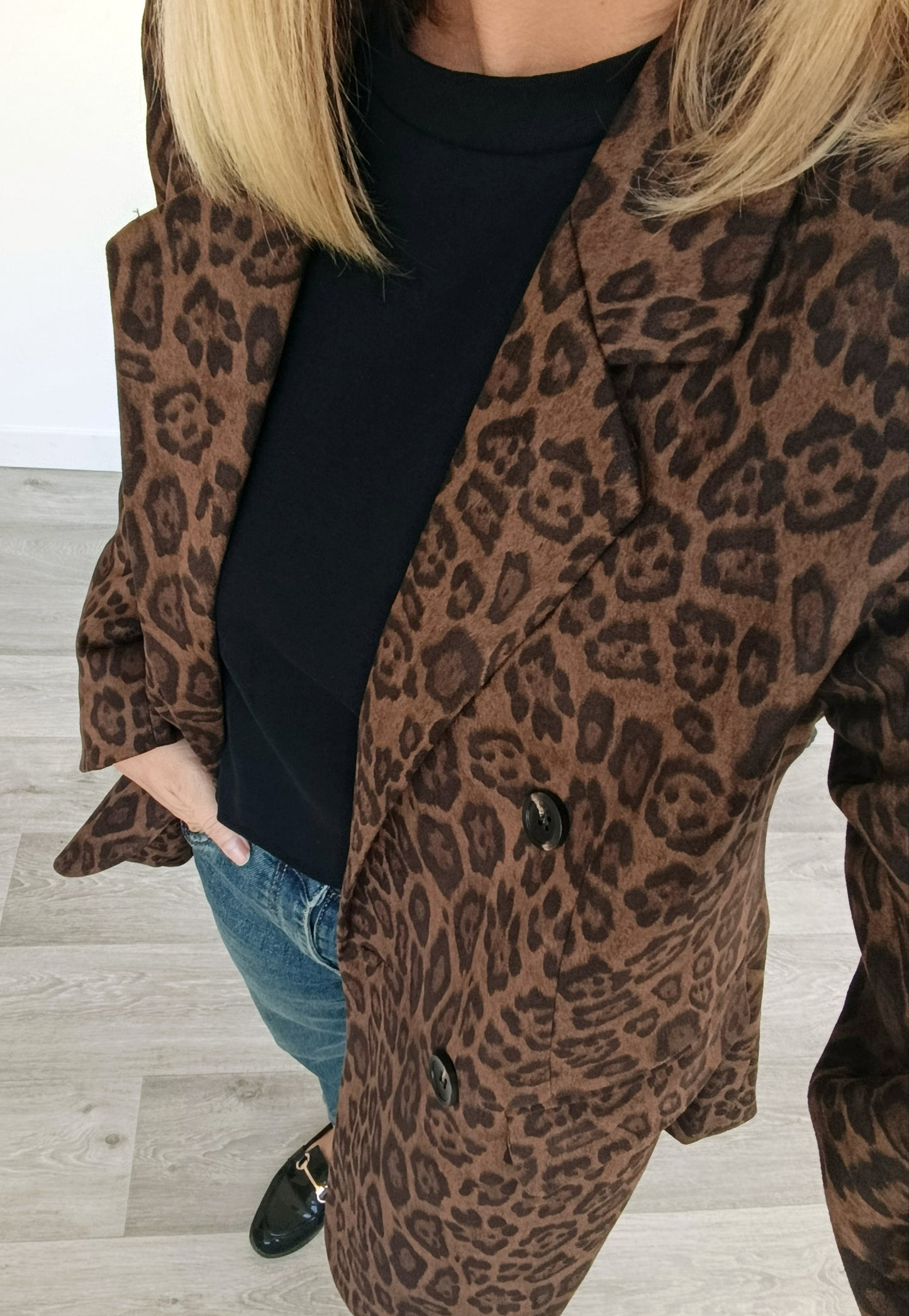 Blazer léopard Gabin