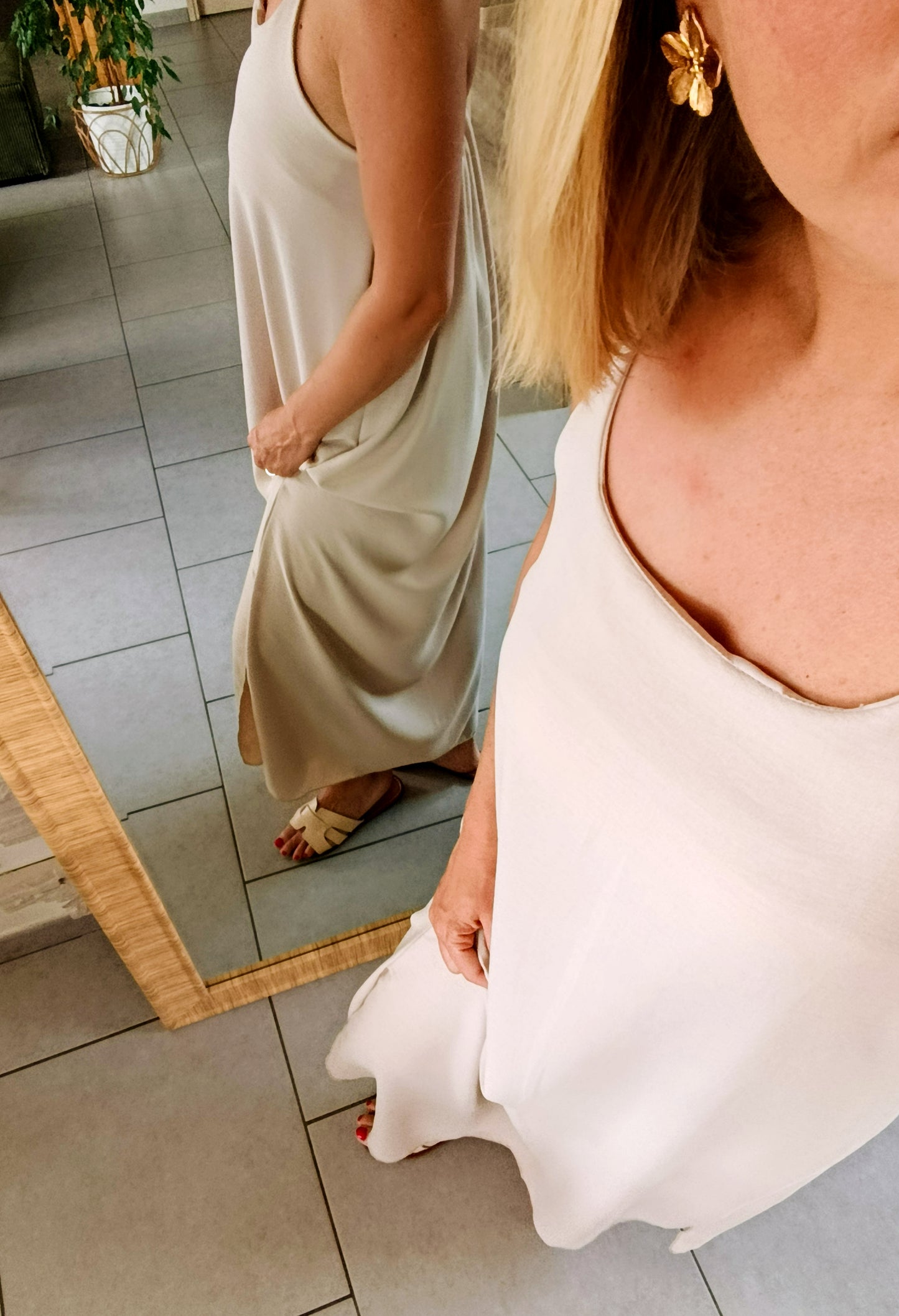 Robe Solène beige