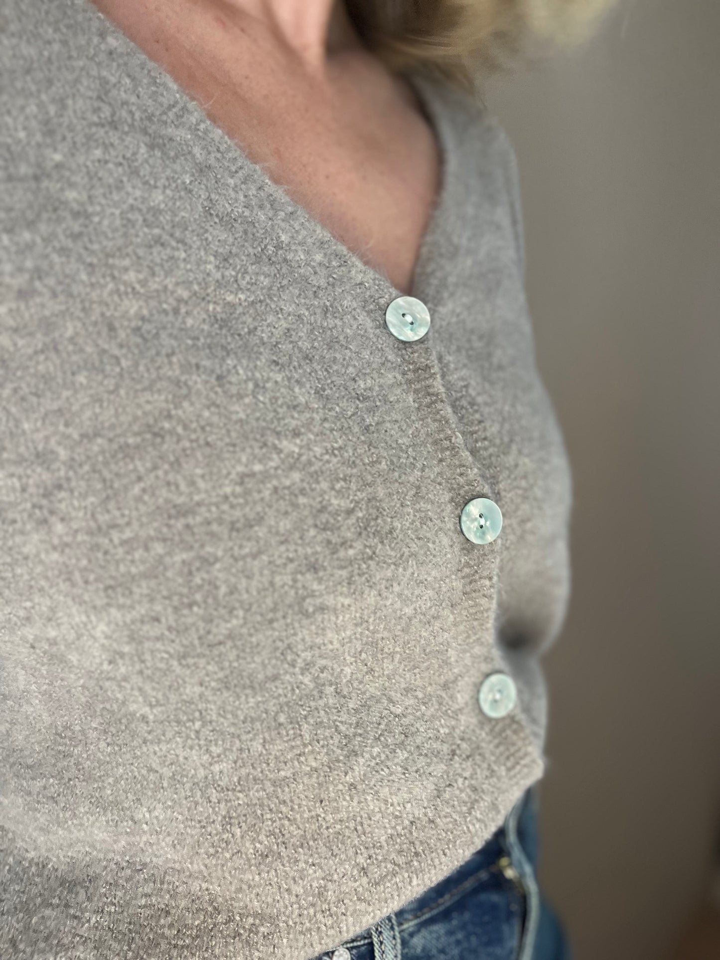 Gilet Célestine taupe