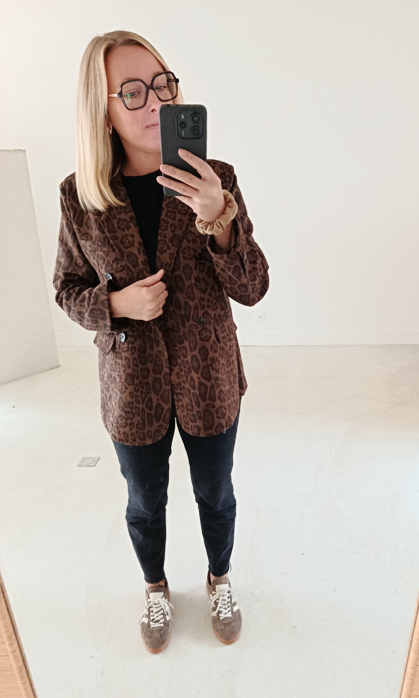 Blazer léopard Gabin