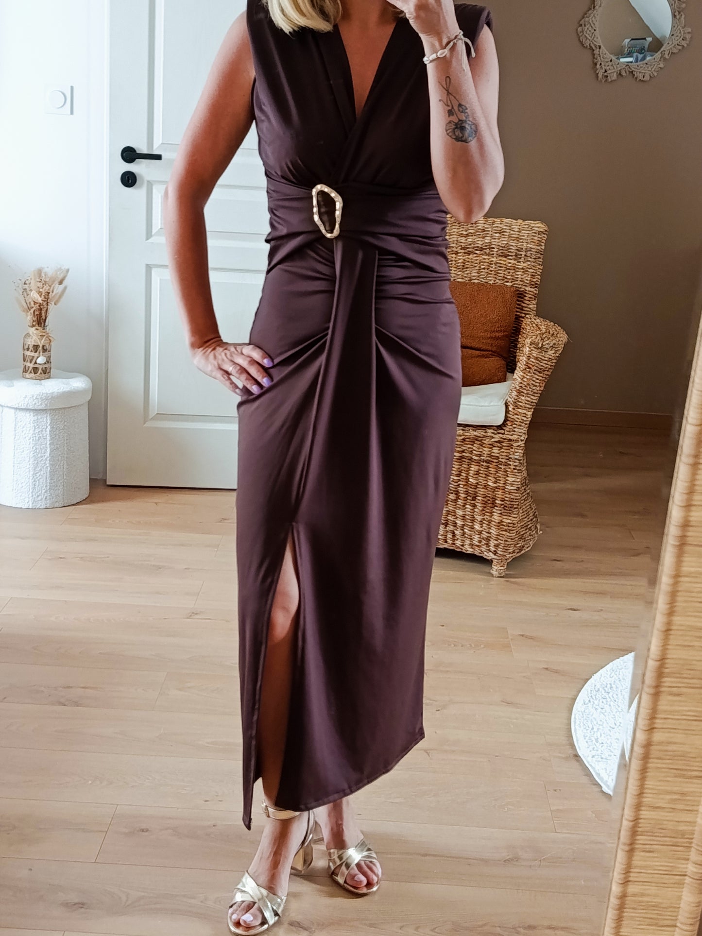 Robe Cassie marron