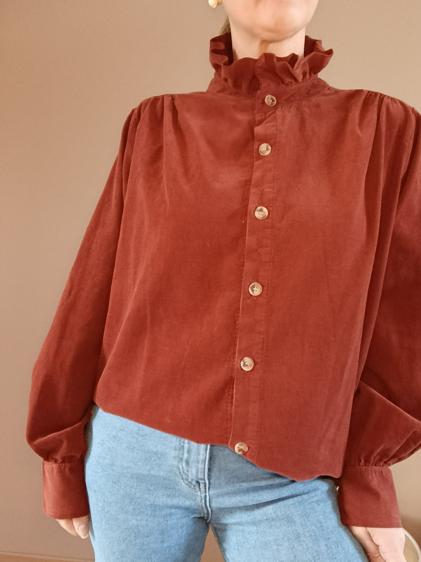 Chemise Henri rouille