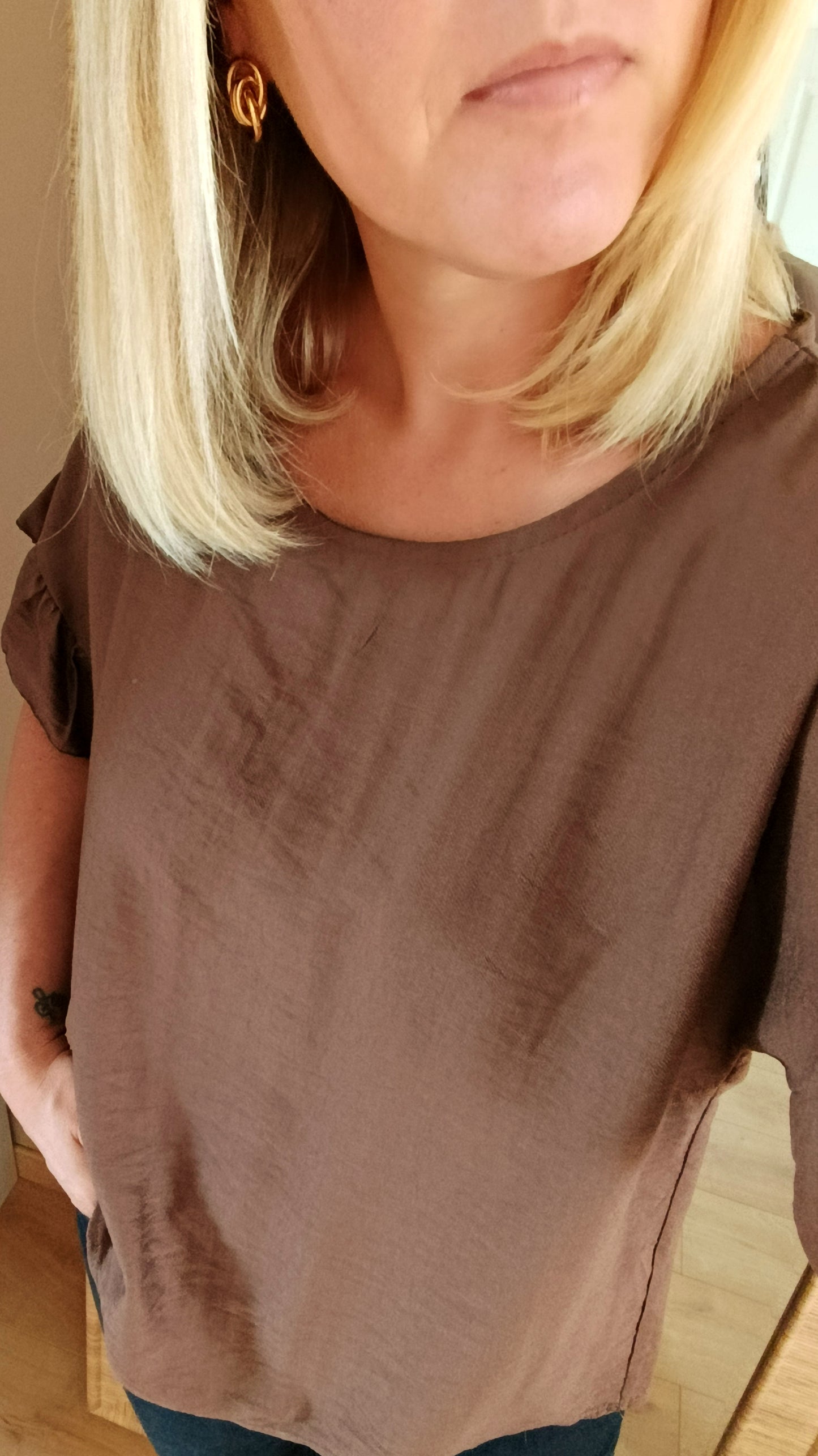 Top Maïa marron