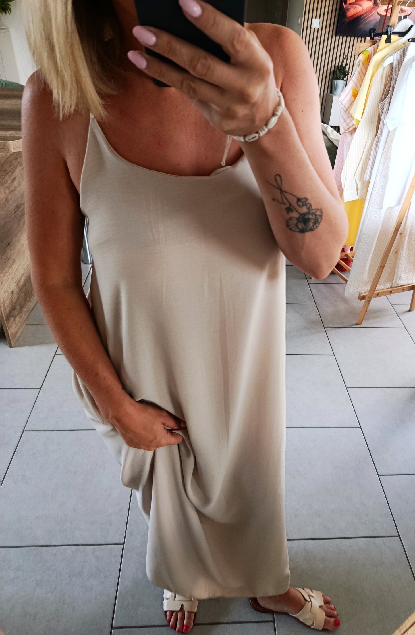 Robe Solène beige