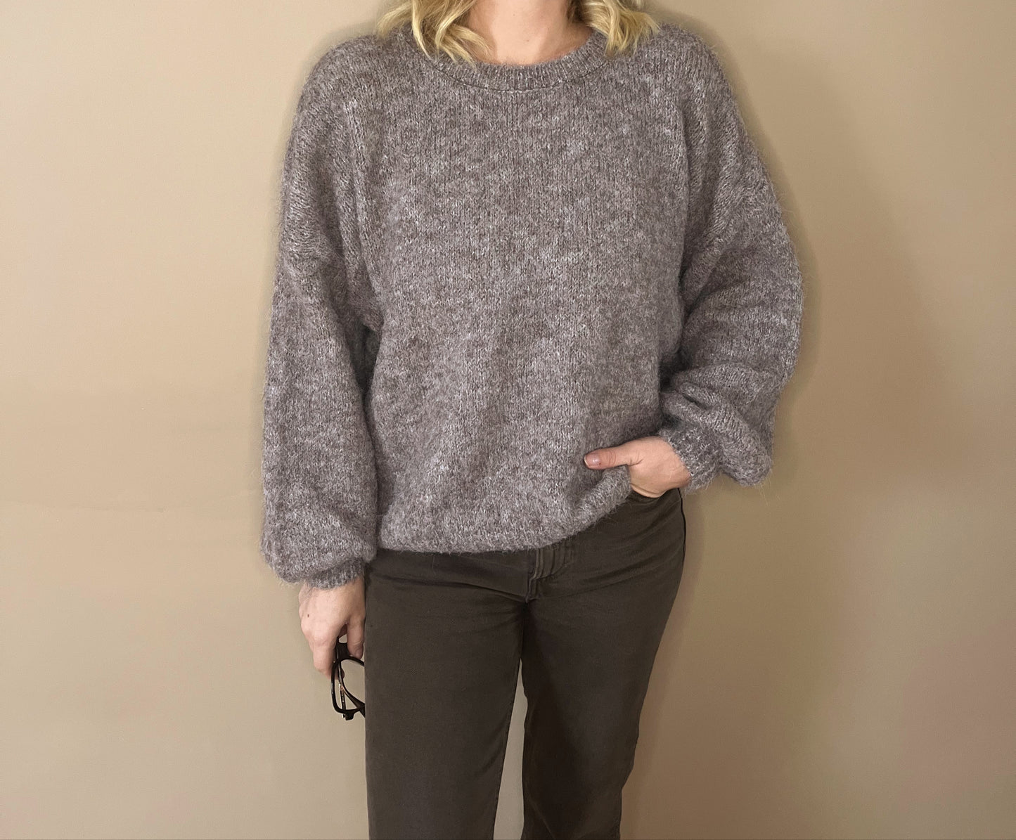 Pull Suzanne marron glacé