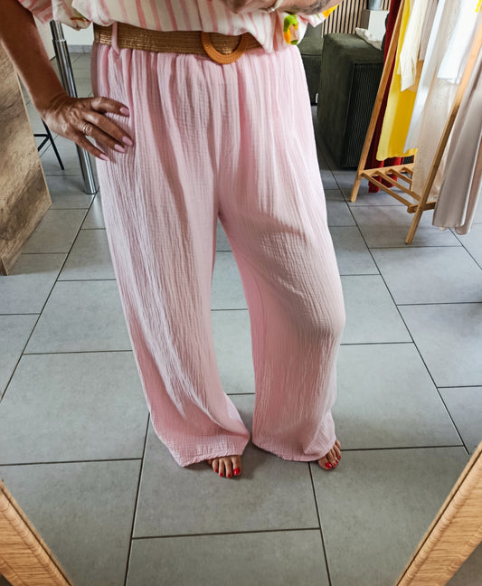Pantalon Iris rose