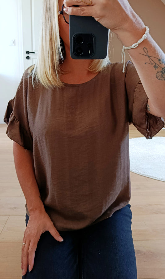 Top Maïa marron