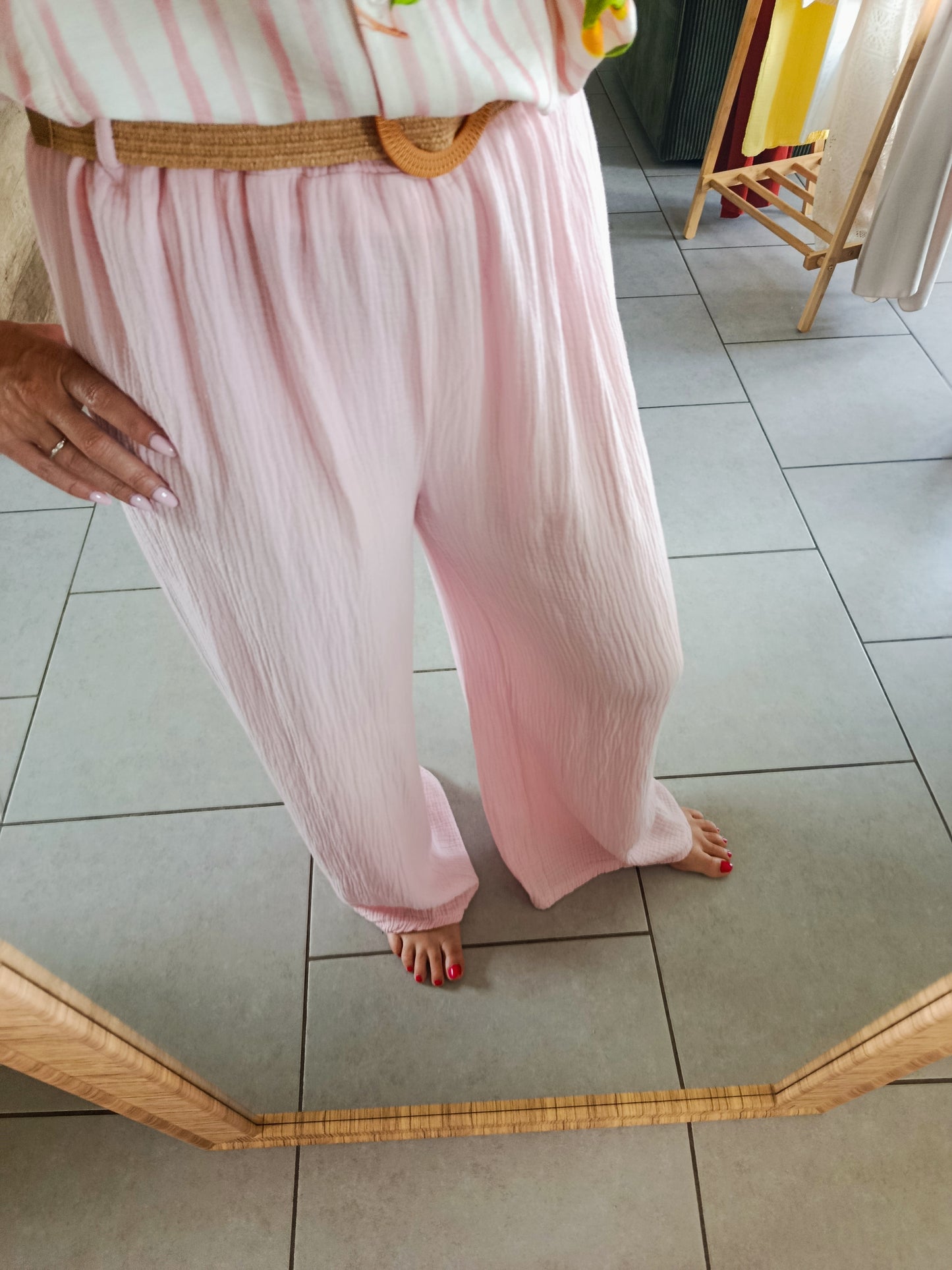 Pantalon Iris rose