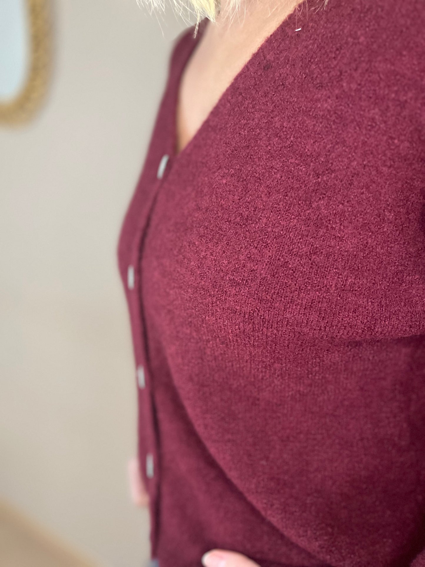 Gilet Célestine bordeaux