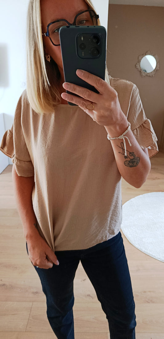 Top Maïa beige