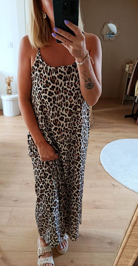 Robe Solène léopard
