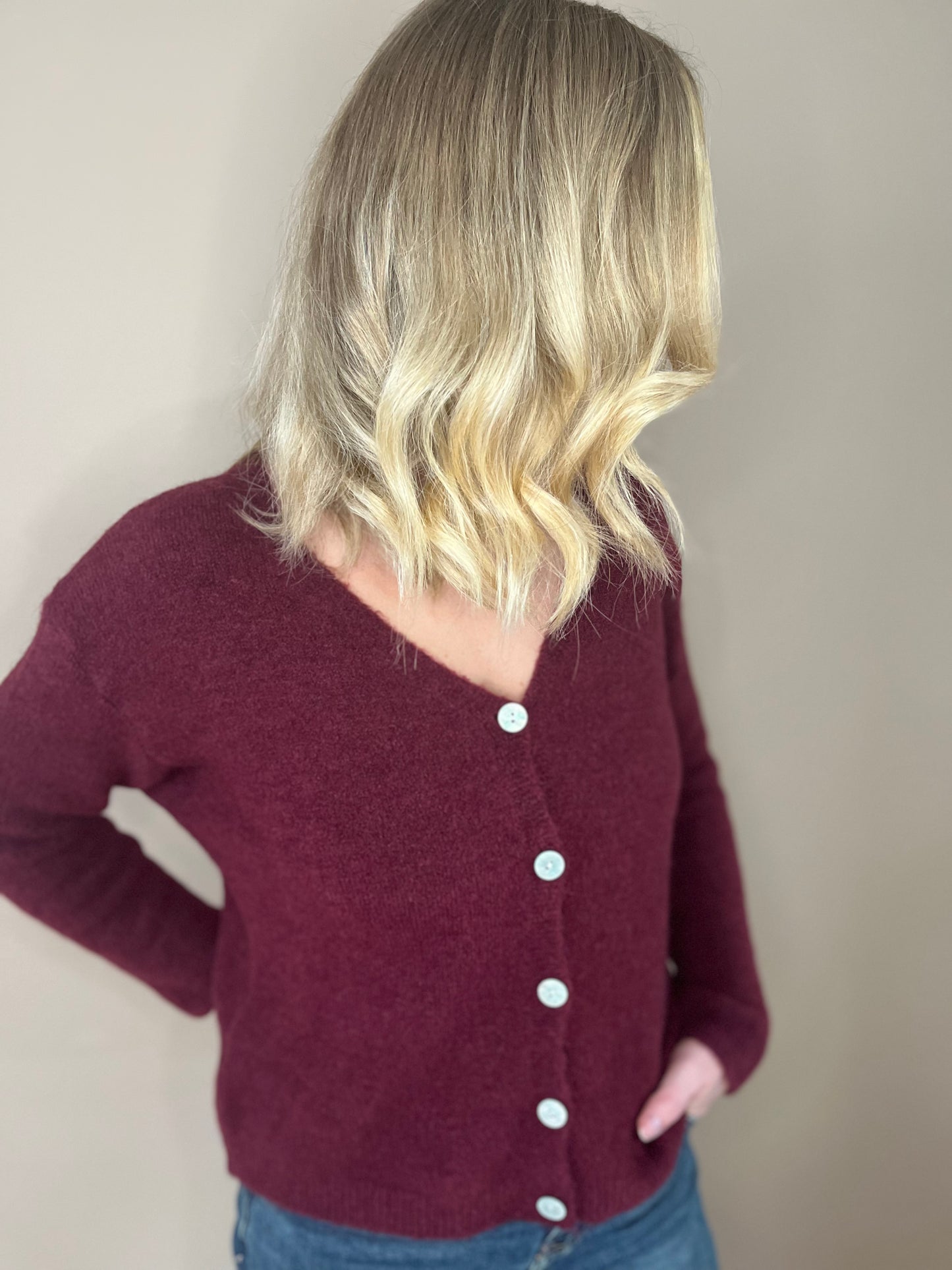 Gilet Célestine bordeaux