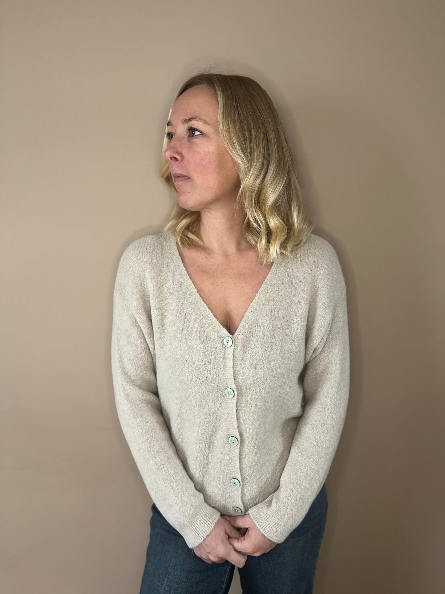 Gilet Célestine beige