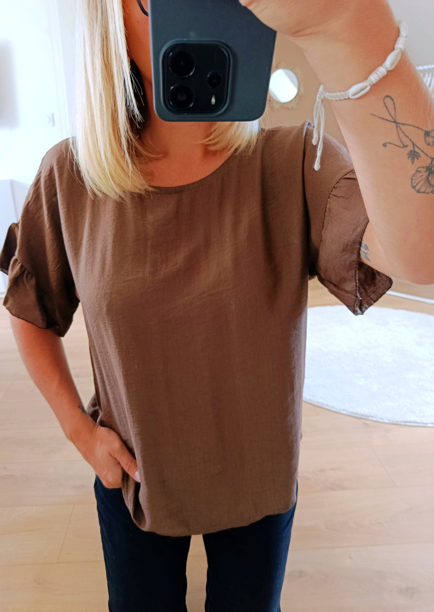 Top Maïa marron