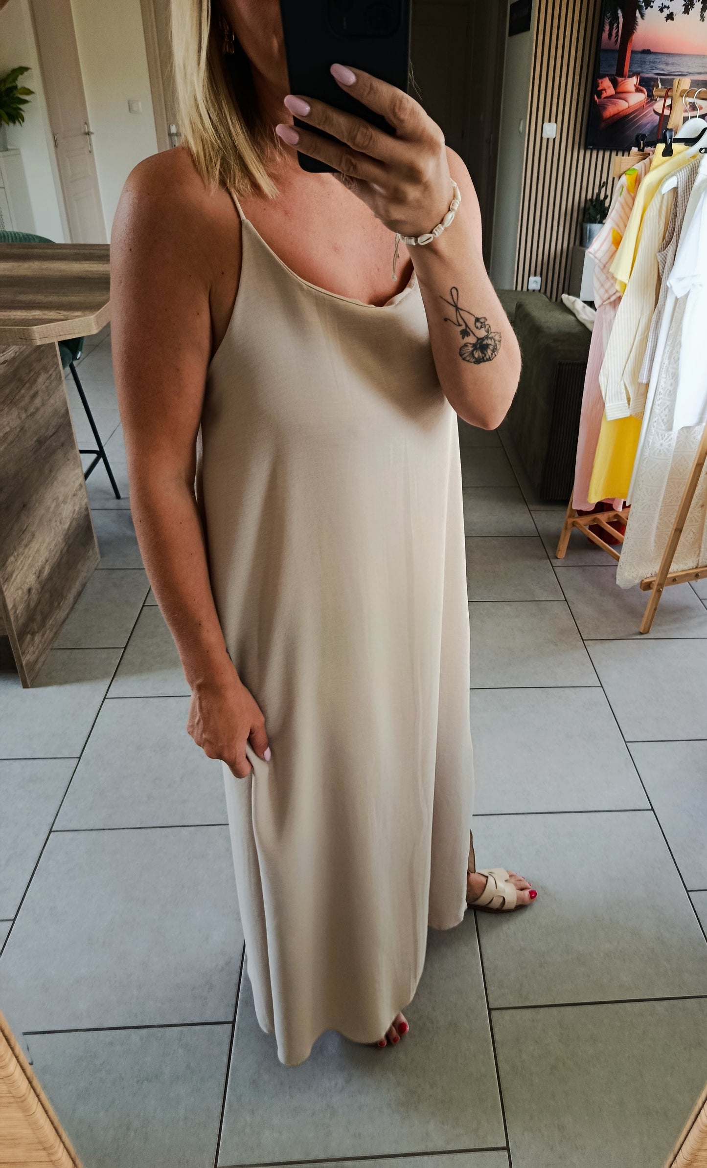 Robe Solène beige