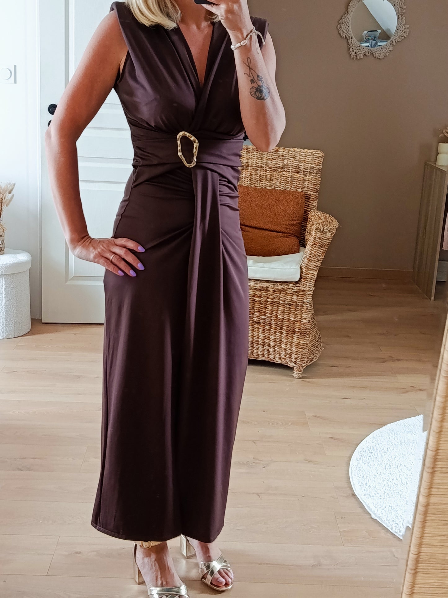 Robe Cassie marron