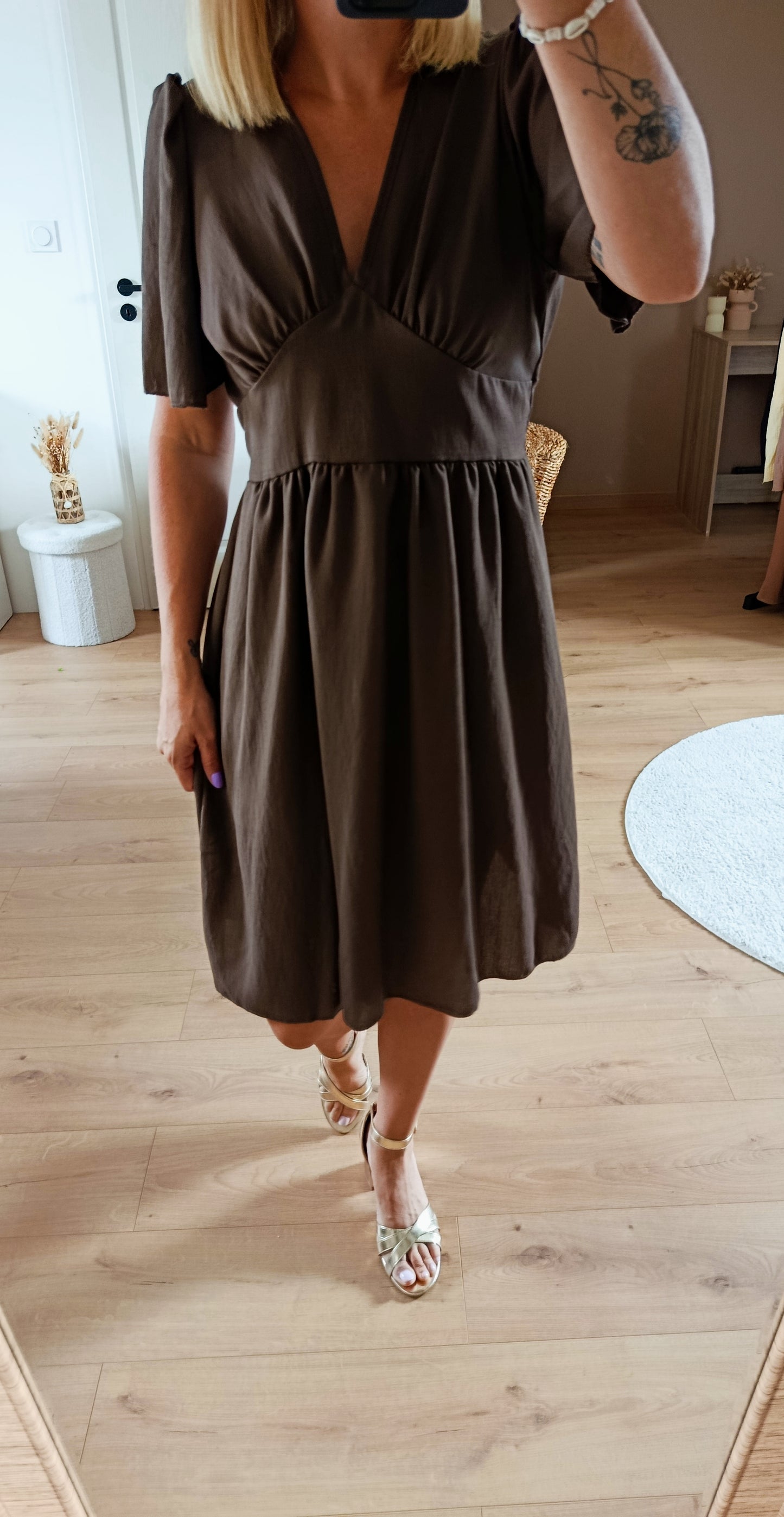 Robe Ada marron