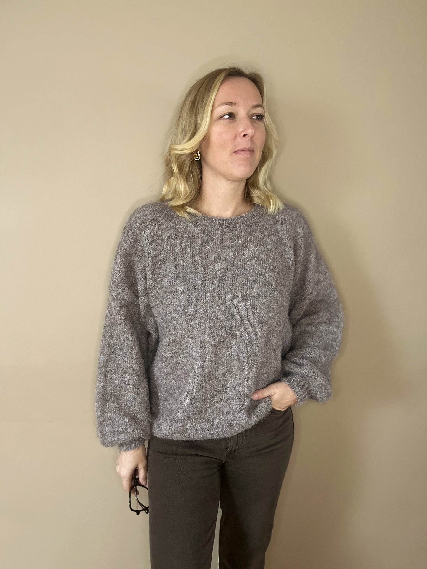 Pull Suzanne marron glacé