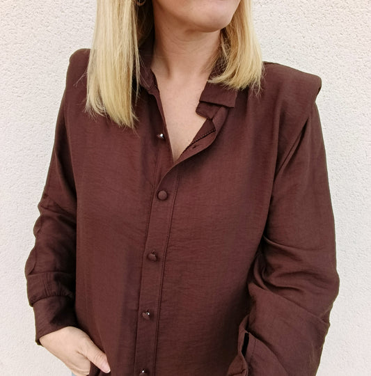 Blouse Garance chocolat