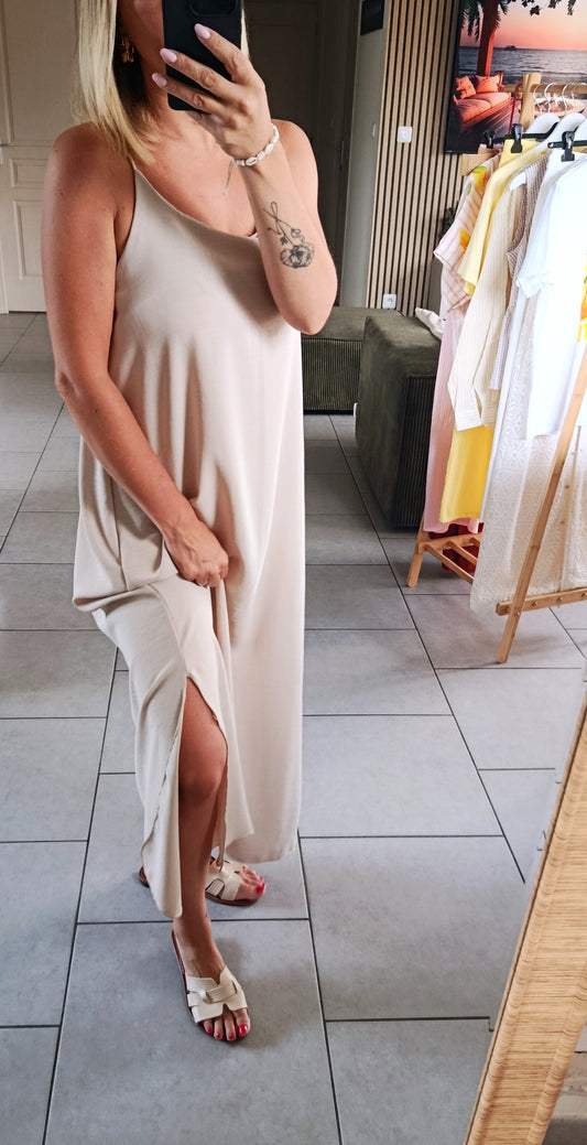 Robe Solène beige
